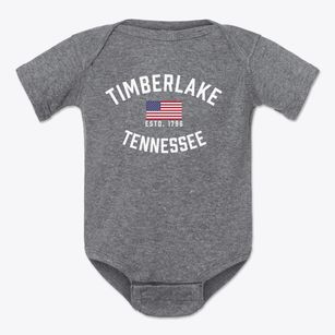 Timberlake Tennessee Patriot Baby Onesie