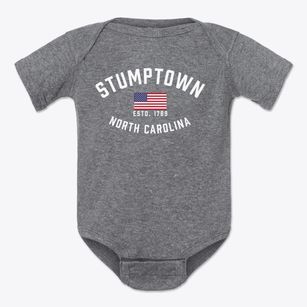 Stumptown North Carolina Patriot Baby Onesie