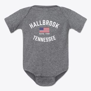 Hallbrook Tennessee Patriot Baby Onesie