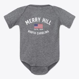 Merry Hill North Carolina Patriot Baby Onesie
