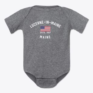 Lucerne-in-maine Maine Patriot Baby Onesie