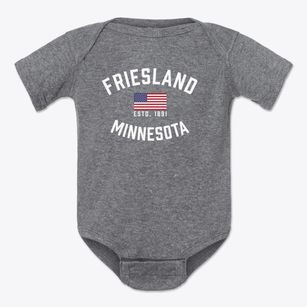 Friesland Minnesota Patriot Baby Onesie