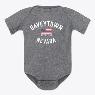 Daveytown Nevada Patriot Baby Onesie