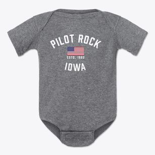 Pilot Rock Iowa Patriot Baby Onesie