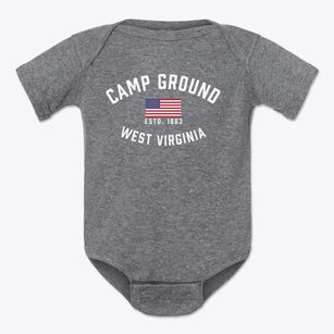 Camp Ground West Virginia Patriot Baby Onesie