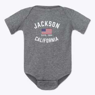 Jackson California Patriot Baby Onesie