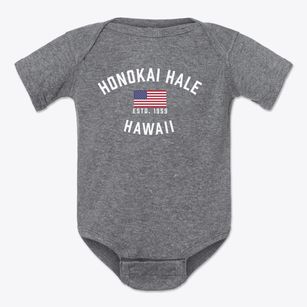 Honokai Hale Hawaii Patriot Baby Onesie