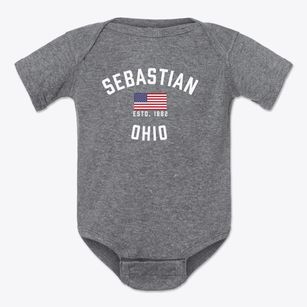 Sebastian Ohio Patriot Baby Onesie