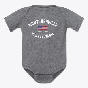 Montoursville Pennsylvania Patriot Baby Onesie