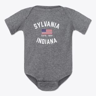 Sylvania Indiana Patriot Baby Onesie