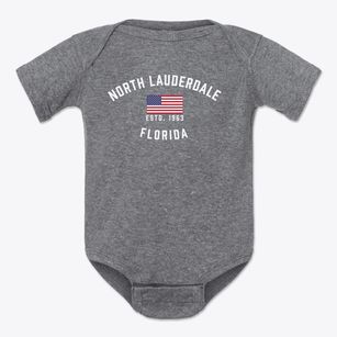 North Lauderdale Florida Patriot Baby Onesie