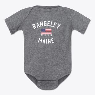Rangeley Maine Patriot Baby Onesie