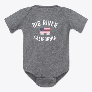 Big River California Patriot Baby Onesie