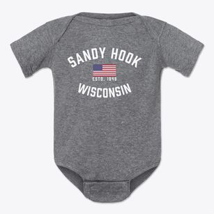 Sandy Hook Wisconsin Patriot Baby Onesie