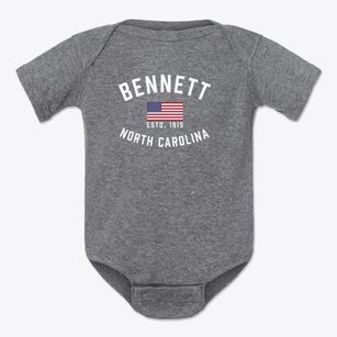 Bennett North Carolina Patriot Baby Onesie