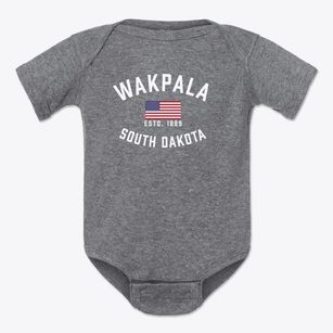 Wakpala South Dakota Patriot Baby Onesie