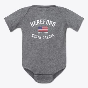 Hereford South Dakota Patriot Baby Onesie