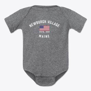 Newburgh Village Maine Patriot Baby Onesie