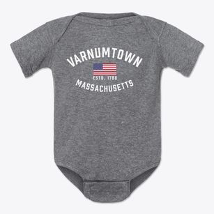 Varnumtown Massachusetts Patriot Baby Onesie