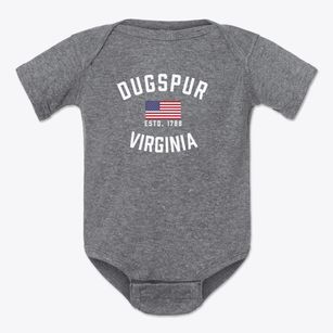 Dugspur Virginia Patriot Baby Onesie