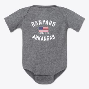 Banyard Arkansas Patriot Baby Onesie
