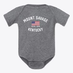 Mount Savage Kentucky Patriot Baby Onesie