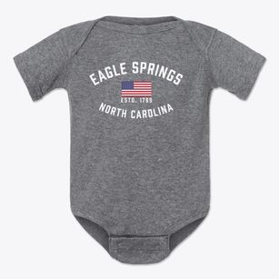 Eagle Springs North Carolina Patriot Baby Onesie