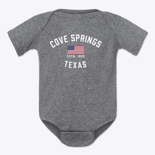 Cove Springs Texas Patriot Baby Onesie