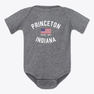 Princeton Indiana Patriot Baby Onesie