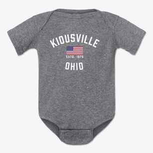 Kiousville Ohio Patriot Baby Onesie