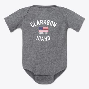 Clarkson Idaho Patriot Baby Onesie