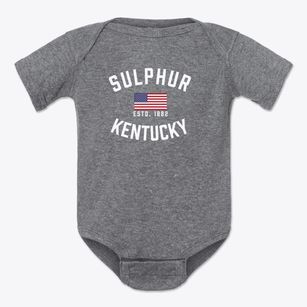 Sulphur Kentucky Patriot Baby Onesie