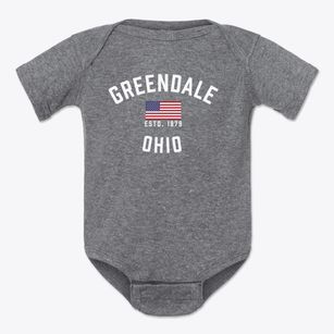 Greendale Ohio Patriot Baby Onesie