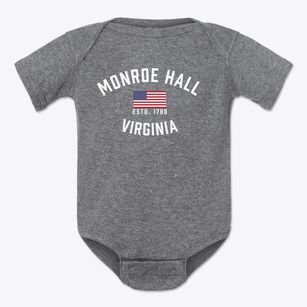 Monroe Hall Virginia Patriot Baby Onesie