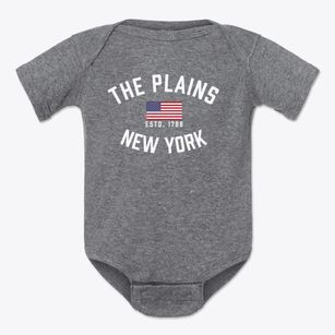 The Plains New York Patriot Baby Onesie