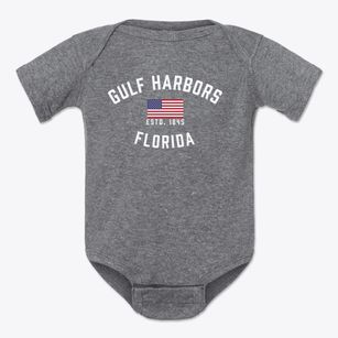 Gulf Harbors Florida Patriot Baby Onesie