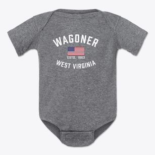 Wagoner West Virginia Patriot Baby Onesie