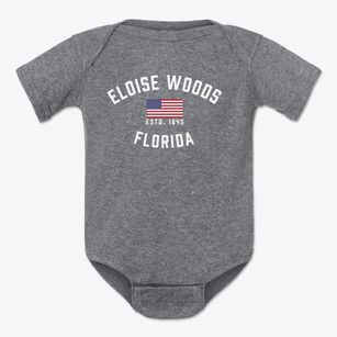 Eloise Woods Florida Patriot Baby Onesie
