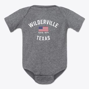 Wilderville Texas Patriot Baby Onesie