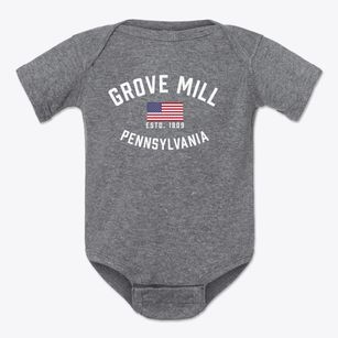 Grove Mill Pennsylvania Patriot Baby Onesie