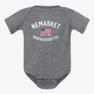 Nemasket Massachusetts Patriot Baby Onesie