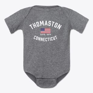 Thomaston Connecticut Patriot Baby Onesie