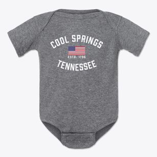 Cool Springs Tennessee Patriot Baby Onesie