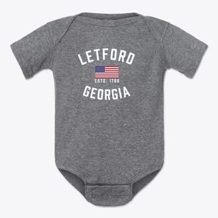 Letford Georgia Patriot Baby Onesie