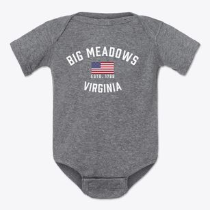 Big Meadows Virginia Patriot Baby Onesie