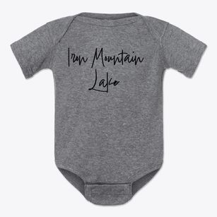 Iron Mountain Lake Missouri Freestyle Baby Onesie