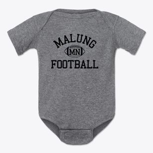 Malung Minnesota Football Baby Onesie