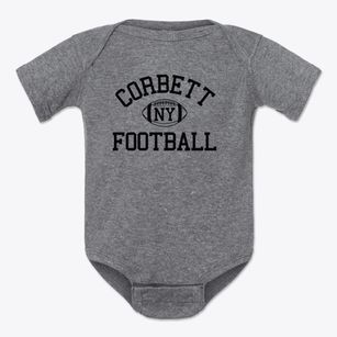 Corbett New York Football Baby Onesie