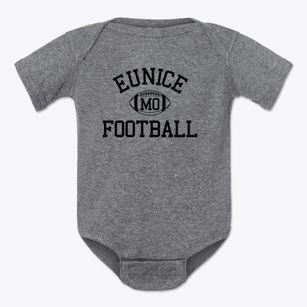 Eunice Missouri Football Baby Onesie