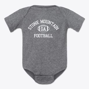 Stone Mountain Georgia Football Baby Onesie